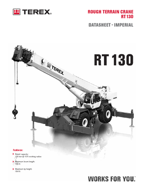 Dizalice za neravne terene Terex Bendini RT 130