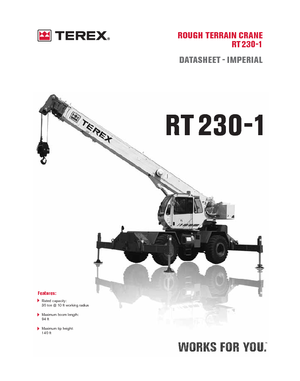 Dizalice za neravne terene Terex Bendini RT 230-1