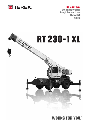 Dizalice za neravne terene Terex Bendini RT 230-1 XL