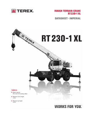 Dizalice za neravne terene Terex Bendini RT 230-1 XL