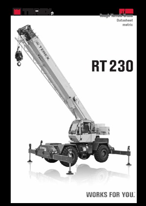 Dizalice za neravne terene TEREX CRANES RT 230