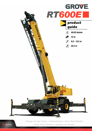 Dizalice za neravne terene Grove RT 600 E