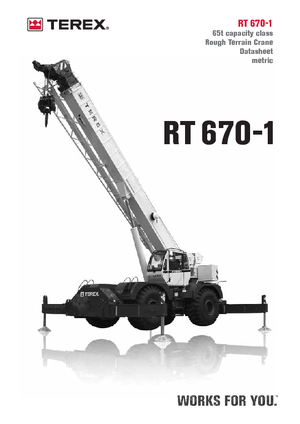 Dizalice za neravne terene Terex Bendini RT 670