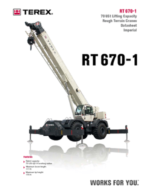 Dizalice za neravne terene Terex Bendini RT 670