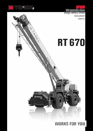 Dizalice za neravne terene TEREX CRANES RT 670