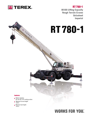 Dizalice za neravne terene Terex Bendini RT 780