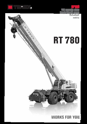 Dizalice za neravne terene TEREX CRANES RT 780