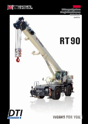 Dizalice za neravne terene TEREX CRANES RT 90