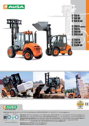 Viličari za neravne terene Ausa C 250 H x 4