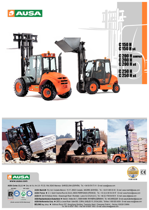 Viličari za neravne terene Ausa C 250 H x 4