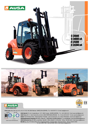 Viličari za neravne terene Ausa C 300 H x 4