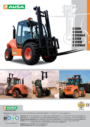 Viličari za neravne terene Ausa C 300 H x 4