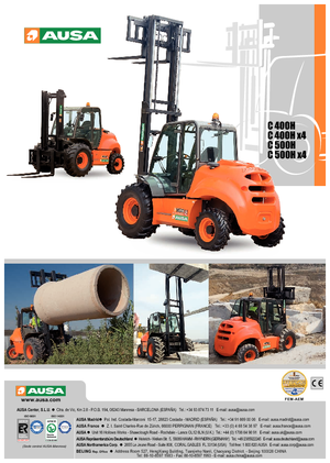 Viličari za neravne terene Ausa C 500 H