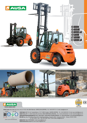 Viličari za neravne terene Ausa C 500 H