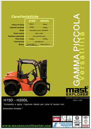 Viličari za neravne terene Mast Explorer H 20 DL