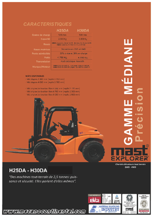 Viličari za neravne terene Mast Explorer H 25 DA