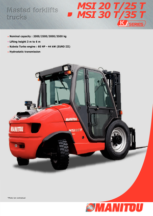 Viličari za neravne terene Manitou MSI 35 T Buggie
