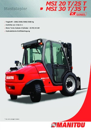 Viličari za neravne terene Manitou MSI 30 T