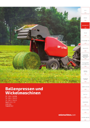 Balirke za okrugle bale Unia DF 1.8 Vd 