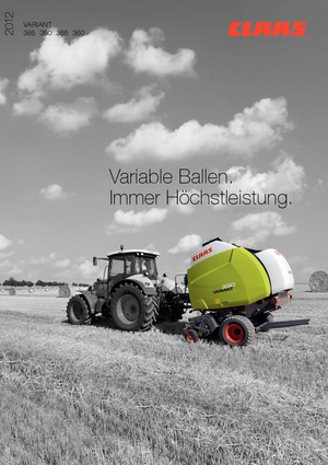 Balirke za okrugle bale Claas Variant 365 RC Pro