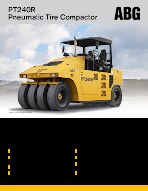 Valjci s gumenim kotačima Volvo ABG PT240R 