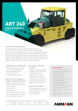 Valjci s gumenim kotačima Ammann ART 240