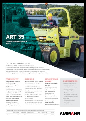 Valjci s gumenim kotačima Ammann ART 35