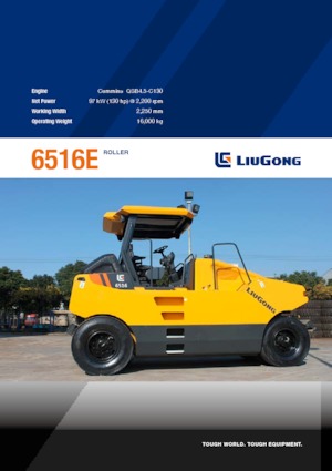 Valjci s gumenim kotačima Liugong 6516E