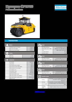 Valjci s gumenim kotačima Dynapac CP 2700