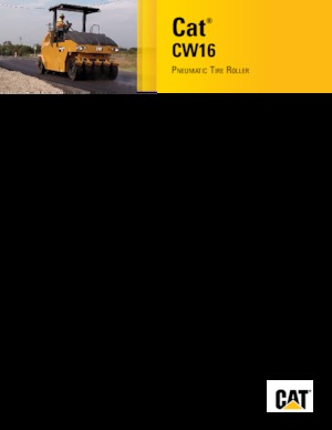 Valjci s gumenim kotačima Caterpillar CW16
