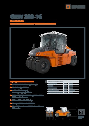 Valjci s gumenim kotačima Hamm GRW 280i-16