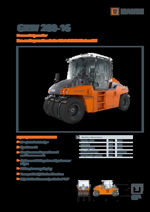 Valjci s gumenim kotačima Hamm GRW 280i-16