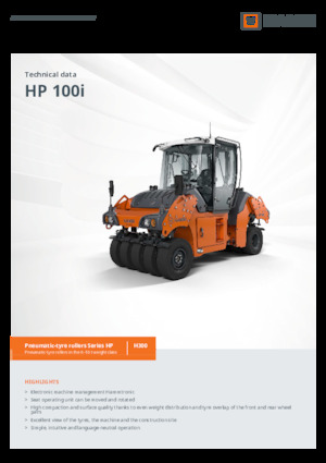 Valjci s gumenim kotačima Hamm HP 100i