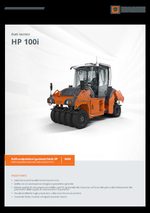 Valjci s gumenim kotačima Hamm HP 100i