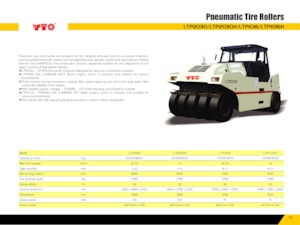 Valjci s gumenim kotačima YTO LTP2030