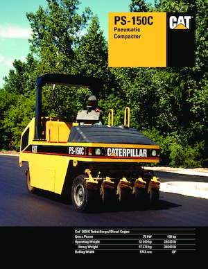 Valjci s gumenim kotačima Caterpillar PS 150