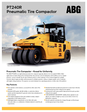 Valjci s gumenim kotačima Volvo PT240R