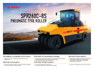 Valjci s gumenim kotačima Sany SPR260C-8S