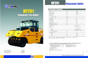 Valjci s gumenim kotačima XCMG XP261