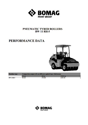 Valjci s gumenim kotačima Bomag BW 11 RH 5