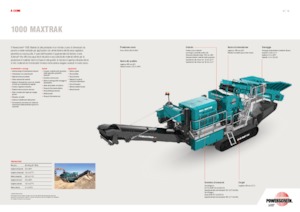 Postrojenja za reciklažu ruševina Powerscreen 1000 MAXTRAK