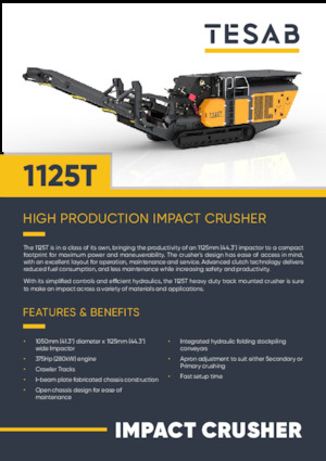 Postrojenja za reciklažu ruševina Tesab 1125T
