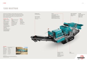 Postrojenja za reciklažu ruševina Powerscreen 1300 Maxtrak