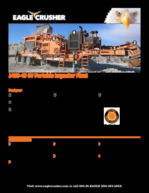 Postrojenja za reciklažu ruševina Eagle Crusher 1400-45 CV