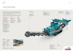Postrojenja za reciklažu ruševina Powerscreen 1500 Maxtrak