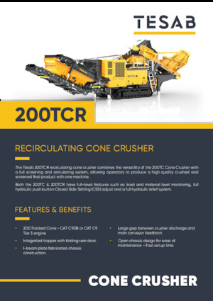 Postrojenja za reciklažu ruševina Tesab 200TCR