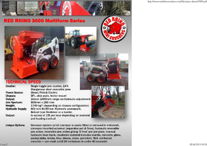 Postrojenja za reciklažu ruševina Red Rhino 3000 Mini