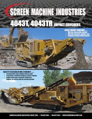 Postrojenja za reciklažu ruševina Screen Machine Industries  4043T