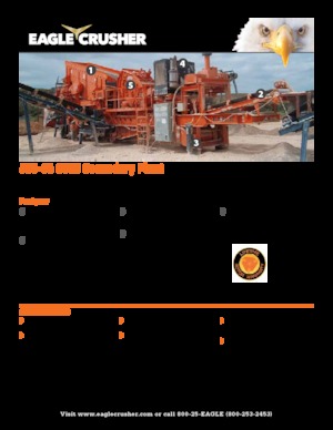 Postrojenja za reciklažu ruševina Eagle Crusher 500-05 CVSS