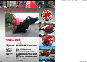 Postrojenja za reciklažu ruševina Red Rhino 5000